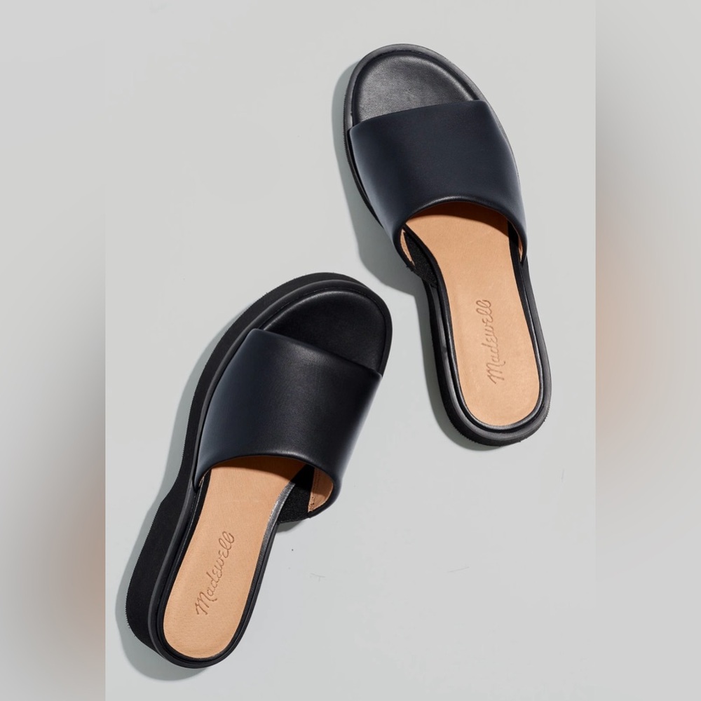 Madewell Black Slide Sandals